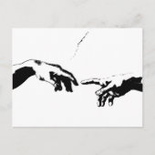 アダム創造 ポストカード (正面)