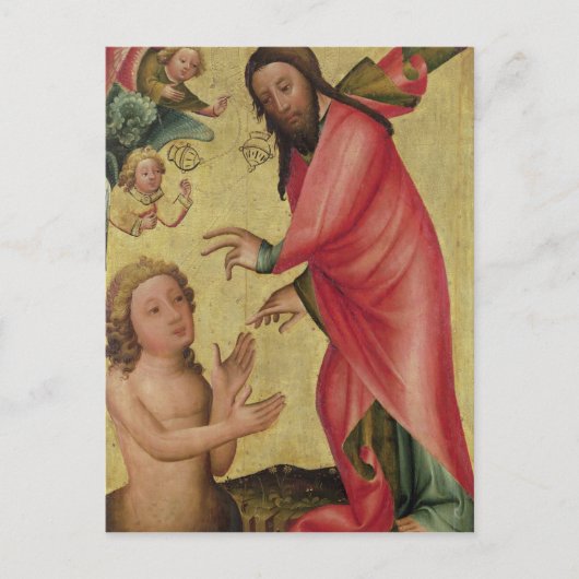 アダム創造 ポストカード (正面)