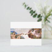 アダム創造 ポストカード (スタンド正面)