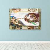 アダム創造 | Michelangelo | キャンバスプリント (インサイチュ (ウッドフロア))