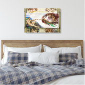 アダム創造 | Michelangelo | キャンバスプリント (インサイチュ (寝室))