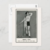 アダム及びイブの半分の人の半分の女性 ポストカード (正面/裏面)