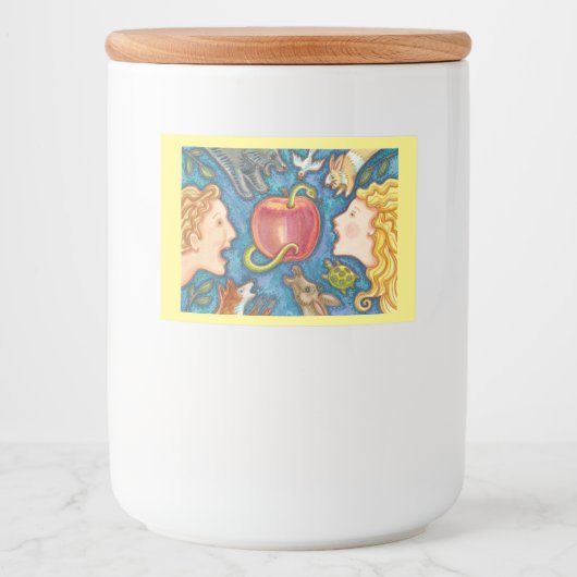 アダム及びイブ用飲食物ラベルシート フードラベル (正面)