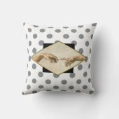 アダム水玉模様の創造 クッション (裏面)