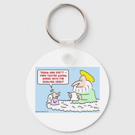 アダム・エバ・デュアリズム キーホルダー (正面)