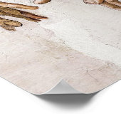 アダム・システィーナ礼拝堂の作成 – ミケランジェロ ポスター (角)