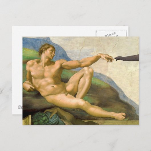 アダム・パロディの創造 ポストカード (正面/裏面)