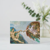 アダム-ミケランジェロ1475年- 1564年の作成 ポストカード (スタンド正面)