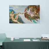 アダム-ミケランジェロ1475年- 1564年の作成 横断幕 (トレードショー)