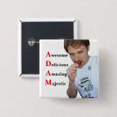 アダム 缶バッジ (正面&裏面)