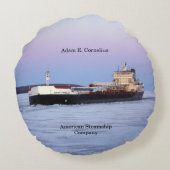 アダム・E・コーネリアス丸い枕 ラウンドクッション (裏面)