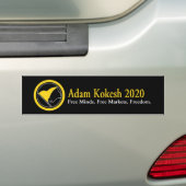 アダムKokesh 2020のバンパーステッカー バンパーステッカー (車上)