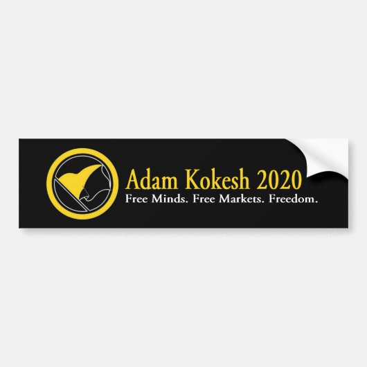 アダムKokesh 2020のバンパーステッカー バンパーステッカー (正面)