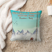 アダメロブレンタ自然パークイタリアバケーションプリント クッション (ブランケット)