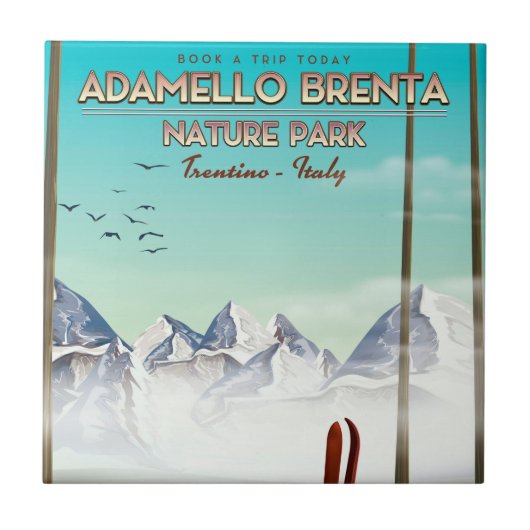 アダメロブレンタ自然パークイタリアバケーションプリント タイル (正面)