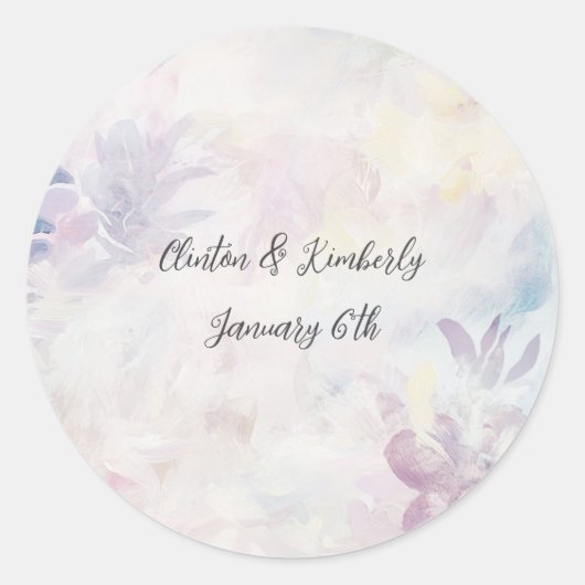 アダラ エレガント カスタマイズ可能 ラウンド ステッカー (正面)