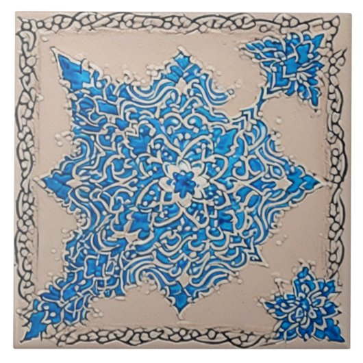 アダルシ伝統的アン陶磁器第9号 タイル (正面)