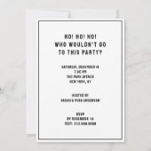 アダルトおもしろいクリスマスホリデーパーティー 招待状 (裏面)