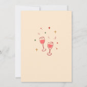 アダルトおもしろいサンタホスフレンドズクリスマスパーティー 招待状 (裏面)