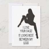 アダルトおもしろいダーティバレンタインデーのカード シーズンカード (正面)