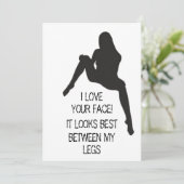 アダルトおもしろいダーティバレンタインデーのカード シーズンカード (スタンド正面)