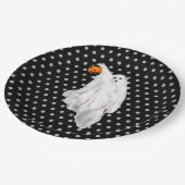 アダルトおもしろいハロウィン笑わされる幽霊パーティー ペーパープレート (アングル)