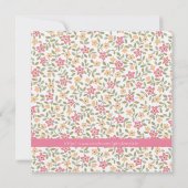 アダルトお洒落フローラ誕生日招待状 招待状 (裏面)