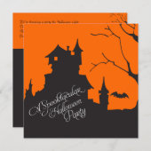 アダルトのハロウィン衣装パーティの招待状 招待状 (正面/裏面)