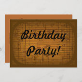 アダルトの誕生日パーティーの招待 招待状 (正面/裏面)