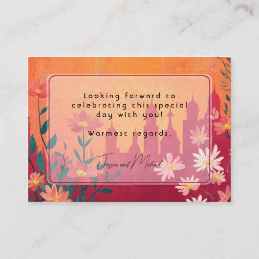 アダルトオンリーサンセットセレーデ結婚ーズ エンクロージャーカード (裏面)