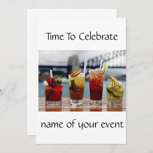 ****アダルトカクテルパーティの招待状***** 招待状 (正面/裏面)