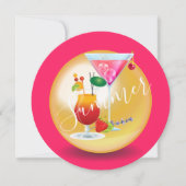 アダルトカクテル、サンサマートロピカルプールパーティー 招待状 (正面)