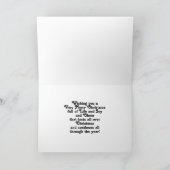 アダルトカラーリングクリスマスカード シーズンカード (内部)