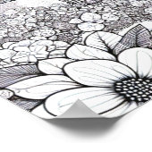 アダルトカラーリングフローラフェアリーハウスフォレスト ポスター (角)