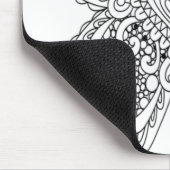 アダルトカラーリングブックスタイルバタフライセルフカラーリング マウスパッド (コーナー)