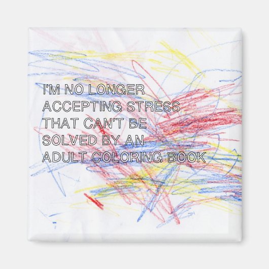 アダルトカラーリングブックマグネット マグネット (正面)