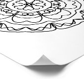 アダルトカラーリングページマンダラポスターDIYウォールアート ポスター (角)