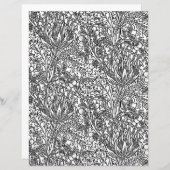 アダルトカラーリングページ – アールヌーボーアーティチョークダマスク (正面/裏面)