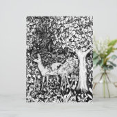 アダルトカラーリングページ – William Morris Forest Deer (スタンド正面)