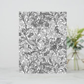 アダルトカラーリングページ – William Morris Iris Pattern (スタンド正面)