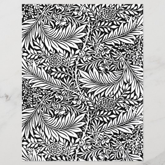 アダルトカラーリングページ – William Morris Larkspur (正面)