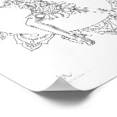 アダルトカラーリングポスターサルサマンダラダンサー ポスター (角)