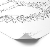 アダルトカラーリングポスターバレリーナマンダラダンサー ポスター (角)