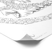 アダルトカラーリングポスターマンダラフラメンコダンサー ポスター (角)