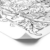 アダルトカラーリングポスター「ハニーアートの国」 ポスター (角)