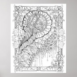 アダルトカラーリングポスター「ハニーアートの国」 ポスター