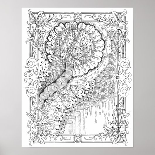 アダルトカラーリングポスター「ハニーアートの国」 ポスター (正面)