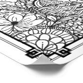 アダルトカラーリングポスター「母パールガーデンアート」 ポスター (角)