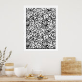 アダルトカラーリングポスターWilliam Morris Anemone ポスター (キッチン)