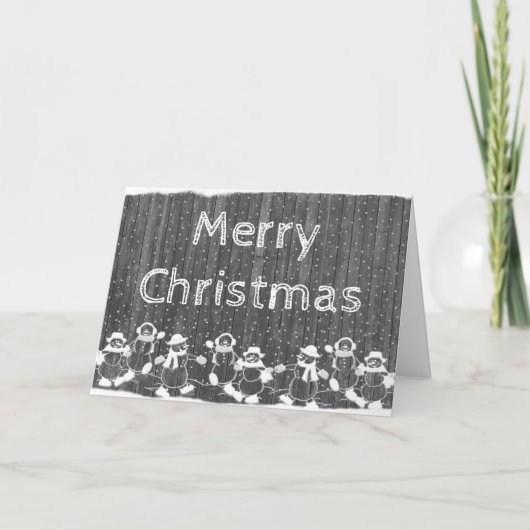 アダルトカラーリング：クリスマスカードジンジャーブレッドマン シーズンカード (正面)